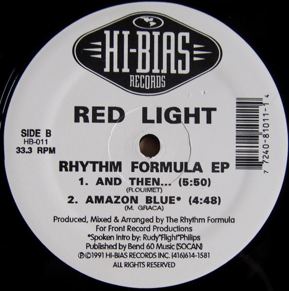 Red Light : Rhythm Formula EP (12&quot;, EP)