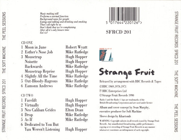 Soft Machine : The Peel Sessions (2xCD, Album)