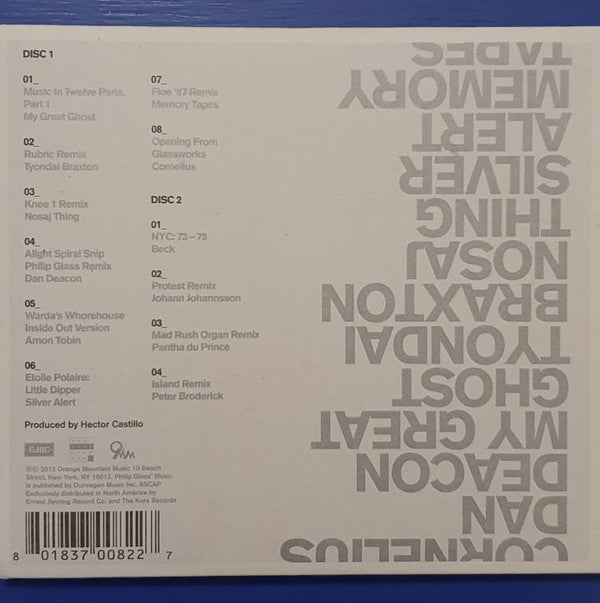 Philip Glass : REWORK_Philip Glass Remixed (2xCD)