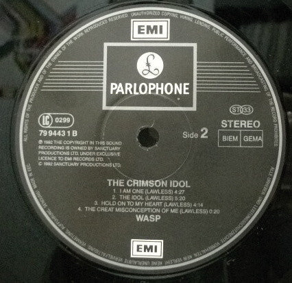 W.A.S.P. : The Crimson Idol (LP, Album)