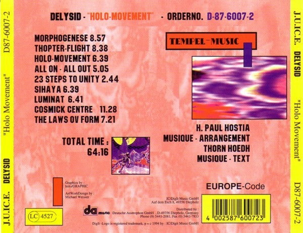 Delysid* : Holo Movement (CD, Album)