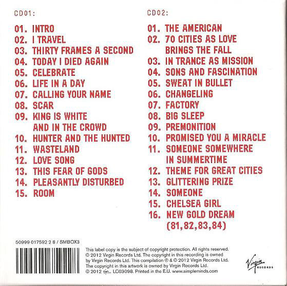 Simple Minds : 5X5 Live (2xCD, Album)