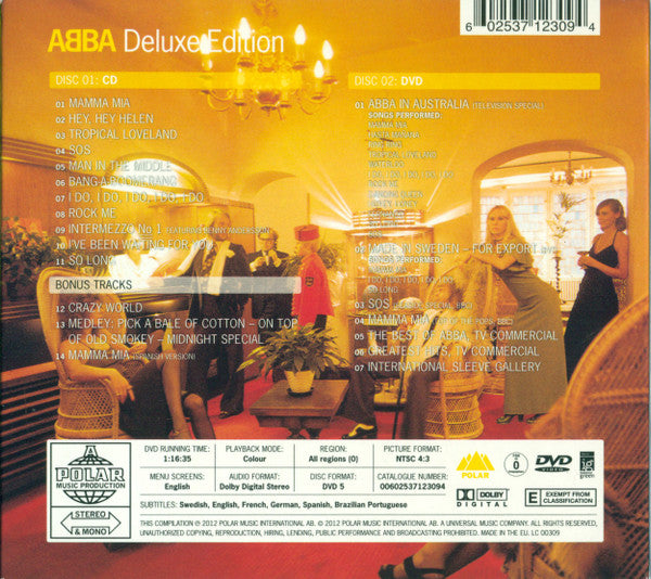ABBA : ABBA (CD, Album, RE, RM + DVD-V, Mono, NTSC + Dlx)