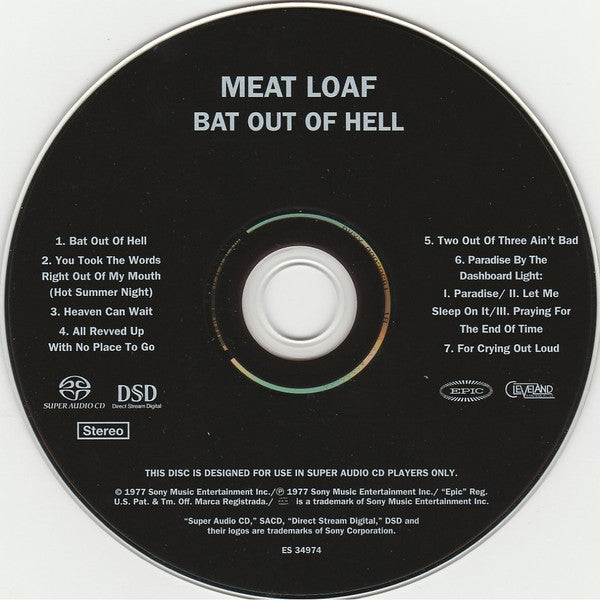 Meat Loaf : Bat Out Of Hell (SACD, Album, RE)