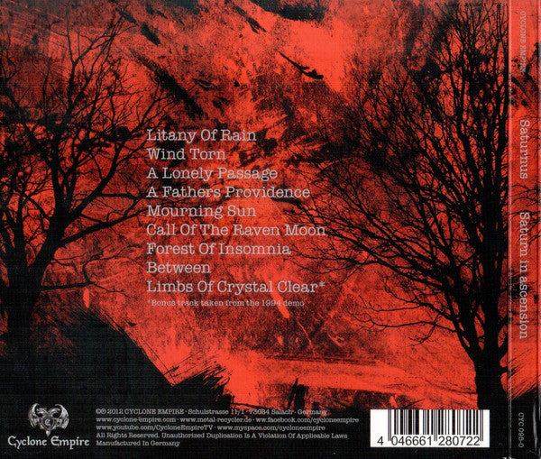 Saturnus : Saturn In Ascension (CD, Album, Ltd, Dig)