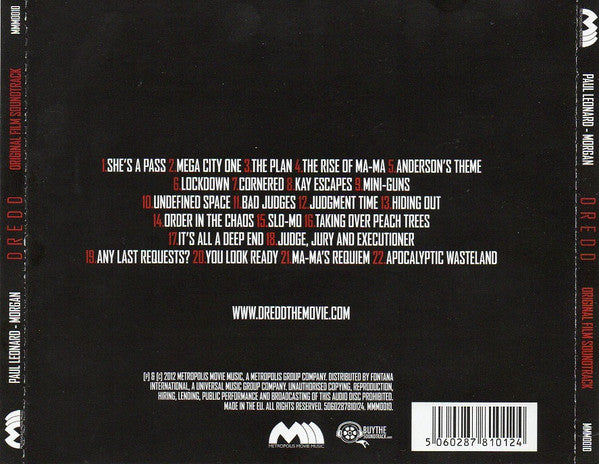 Paul Leonard-Morgan* : Dredd (Original Film Soundtrack) (CD, Album)