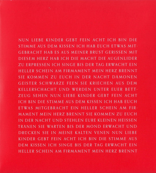 Rammstein : Mein Herz Brennt (CD, Single, Ltd)