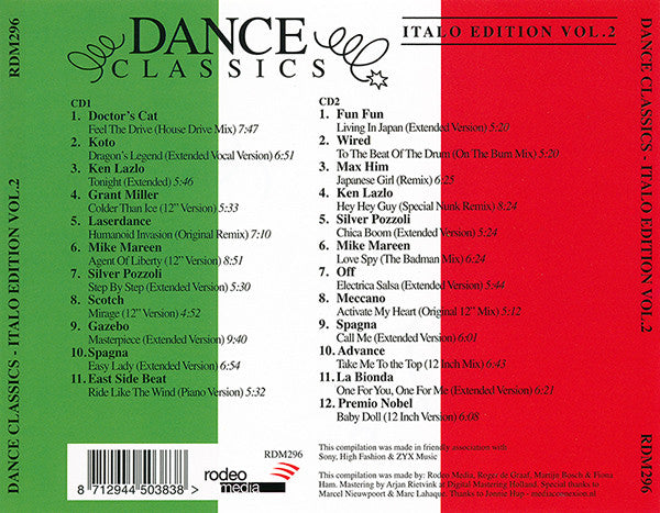 Various : Dance Classics - Italo Edition Vol. 2 (2xCD, Comp)