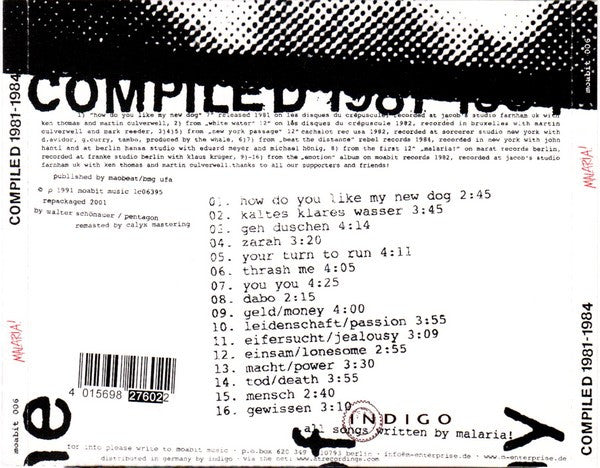 Malaria! : Compiled 1981-1984 (CD, Comp, RE)