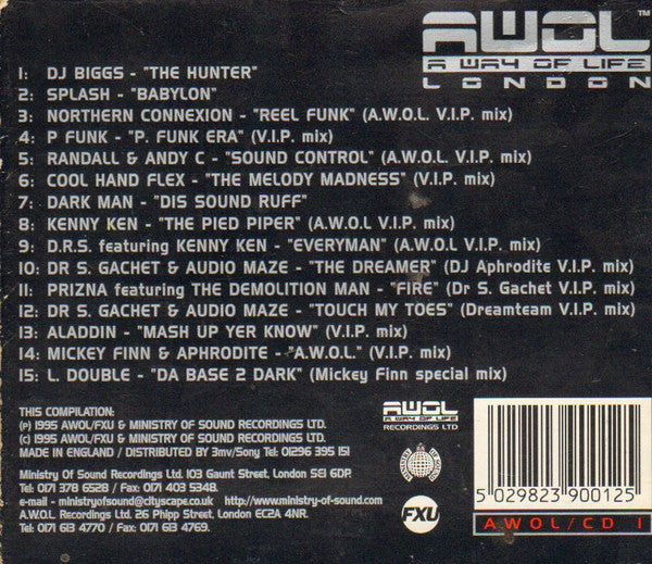 Various : AWOL: A Way Of Life - Live (CD, Mixed)