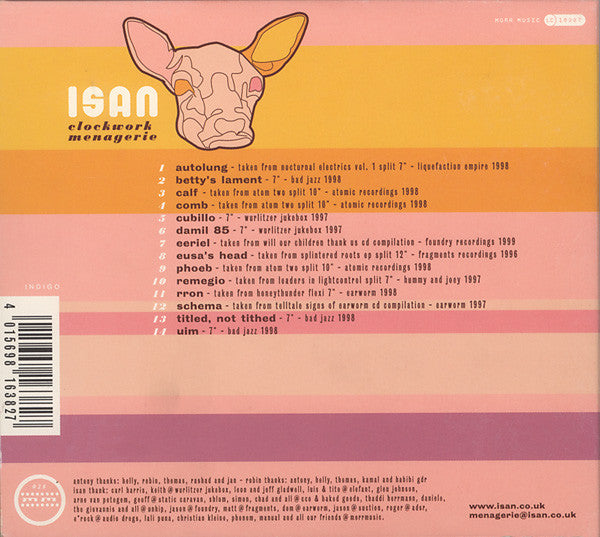 ISAN : Clockwork Menagerie (CD, Comp, Dig)