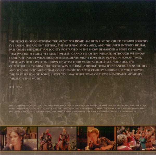 Jeff Beal : Rome: Music From The HBO Series (CD)