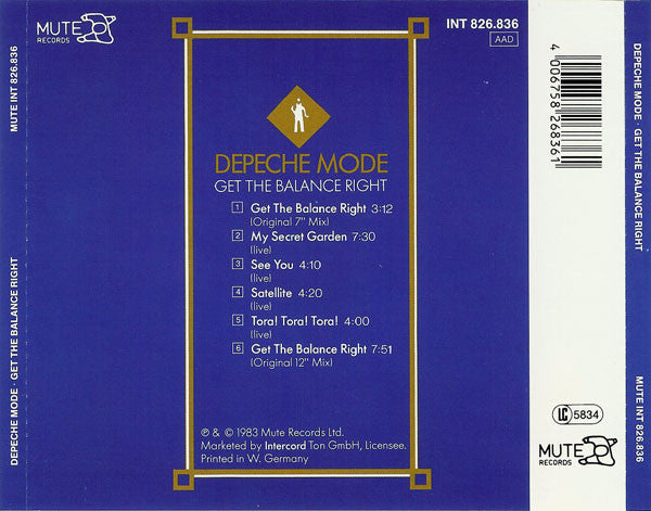 Depeche Mode : Get The Balance Right And Live Tracks (CD, Maxi, RE)