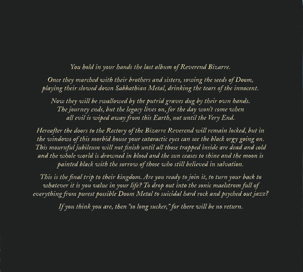 Reverend Bizarre : III: So Long Suckers (2xCD, Album, Promo, Car)