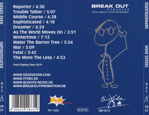 Sieges Even : Sophisticated (CD, Album, RE, RM)