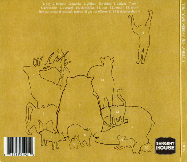 This Town Needs Guns : Animals (CD, Album)