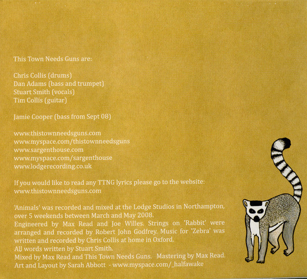 This Town Needs Guns : Animals (CD, Album)