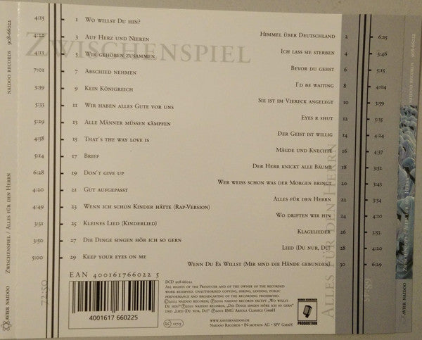 Xavier Naidoo : Zwischenspiel / Alles Für Den Herrn (2xCD, Album)