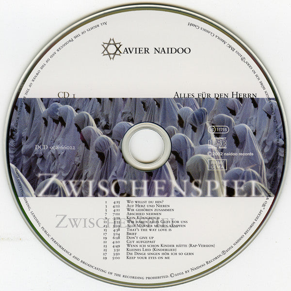 Xavier Naidoo : Zwischenspiel / Alles Für Den Herrn (2xCD, Album)