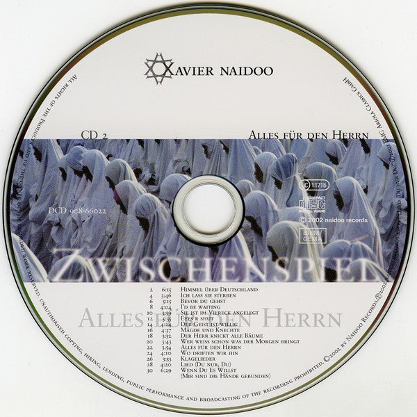 Xavier Naidoo : Zwischenspiel / Alles Für Den Herrn (2xCD, Album)