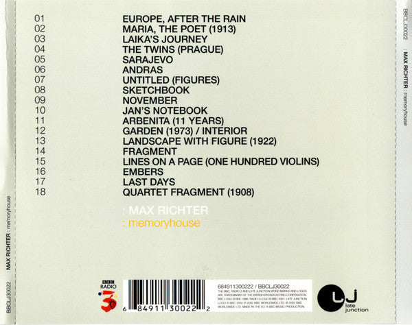 Max Richter : Memoryhouse (CD, Album)