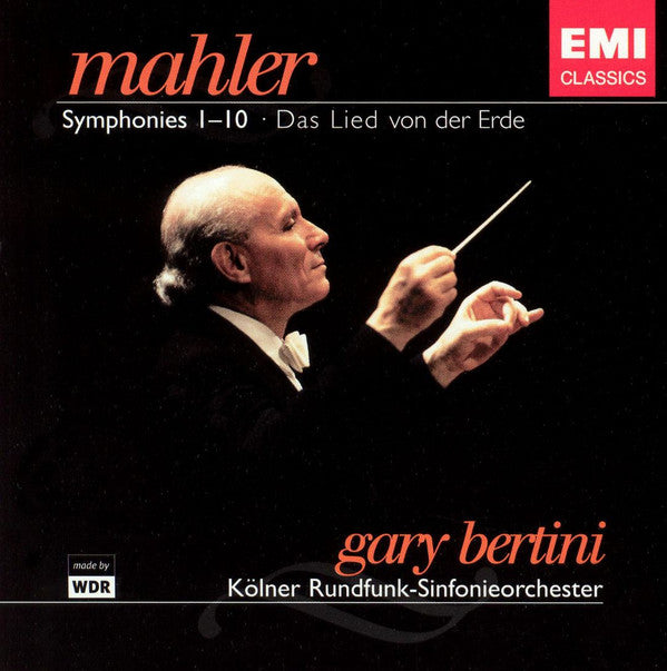 Gustav Mahler - Kölner Rundfunk-Sinfonie-Orchester, Gary Bertini : Symphonies 1-10 · Das Lied Von Der Erde (11xCD + Box, Comp)
