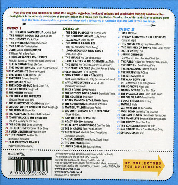 Various : Looking Back (80 Mod, Freakbeat &amp; Swinging London Nuggets) (Box, Comp + 3xCD)