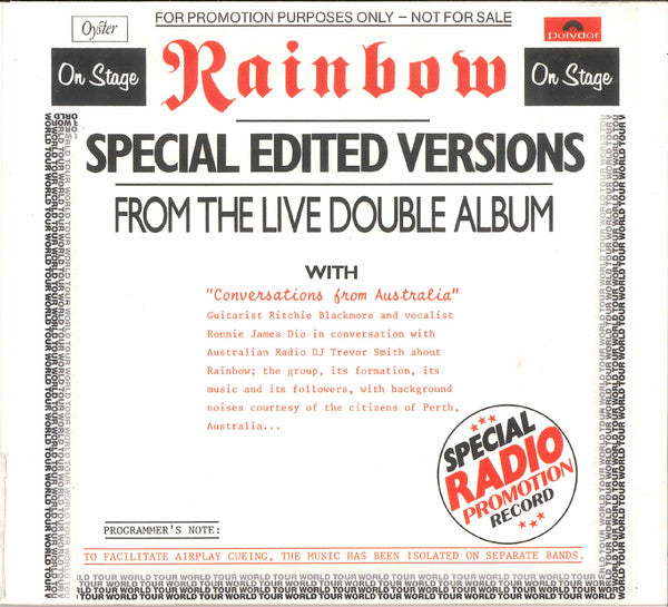 Rainbow : On Stage (2xCD, Album, Dlx, RE, RM)