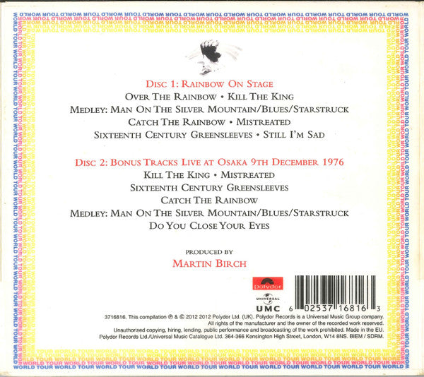 Rainbow : On Stage (2xCD, Album, Dlx, RE, RM)