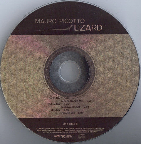 Mauro Picotto : Lizard (CD, Maxi)