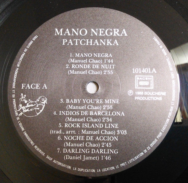 Mano Negra : Patchanka (LP, Album)