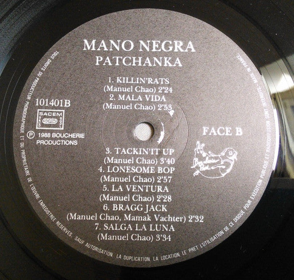 Mano Negra : Patchanka (LP, Album)
