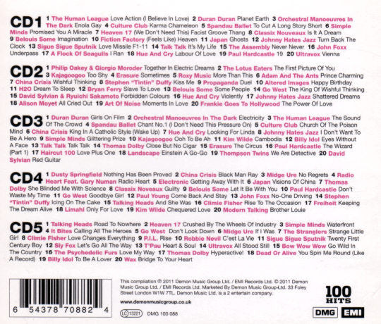 Various : 100 Hits The New Romantics (Box, Comp + 5xCD, Comp)