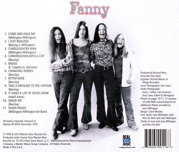Fanny (2) : Fanny (CD, Album, RE)