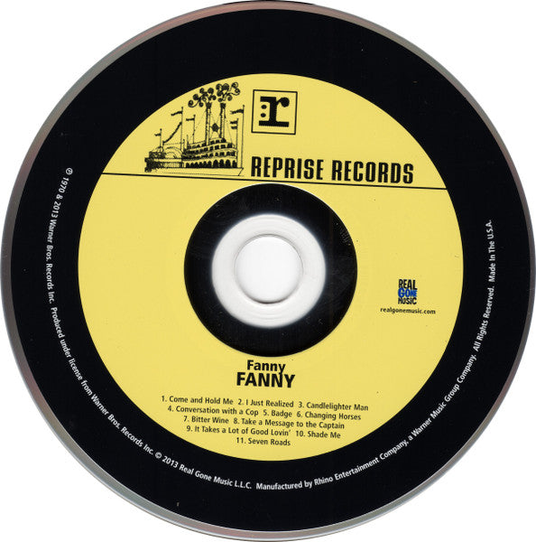 Fanny (2) : Fanny (CD, Album, RE)