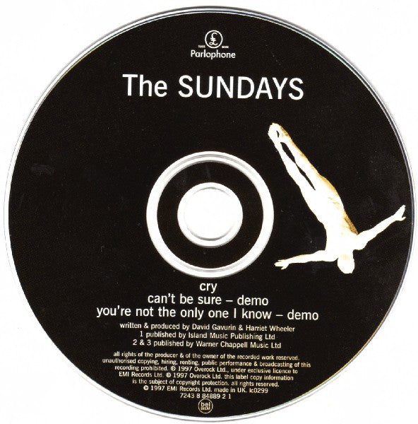The Sundays : Cry (CD, Single, CD1)