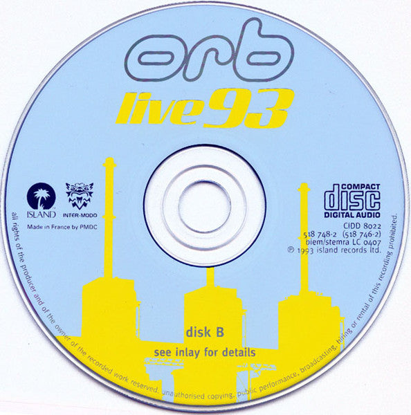 The Orb : Live 93 (2xCD, Album, RE)