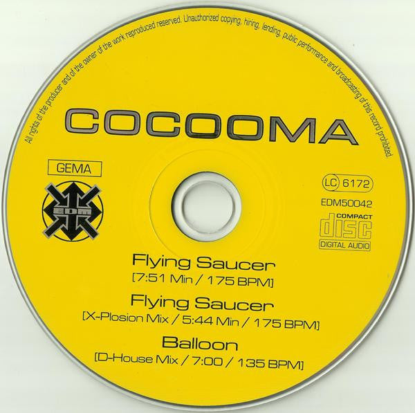 Cocooma : Flying Saucer (CD, Maxi)