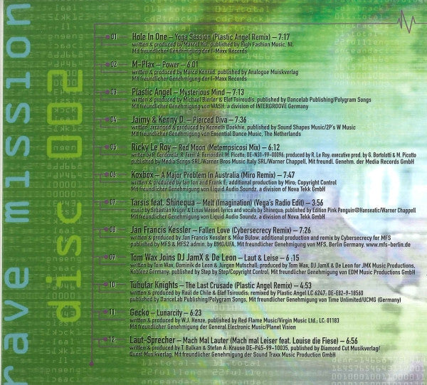 Various : Rave Mission Volume 15 (2xCD, Comp)