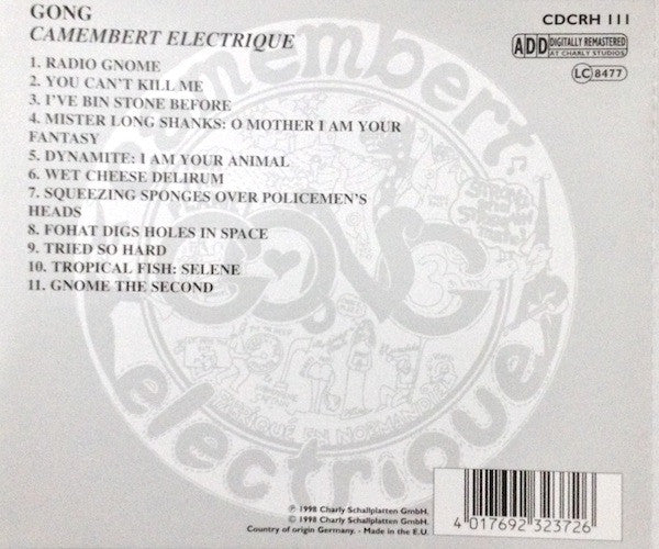 Gong : Camembert Electrique (CD, Album, RE)