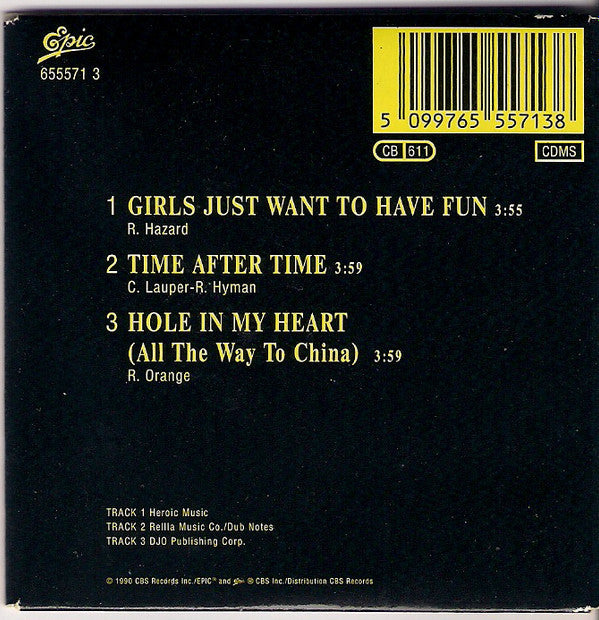 Cyndi Lauper : Girls Just Want To Have Fun / Time After Time / Hole In My Heart (CD, Mini, Maxi)