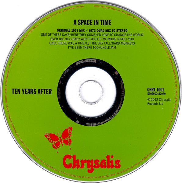 Ten Years After : A Space In Time (CD, Album, RE)