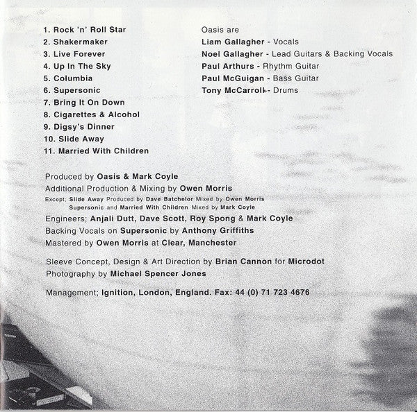 Oasis (2) : Definitely Maybe (CD, Album + CD, Single + Ltd, S/Edition)