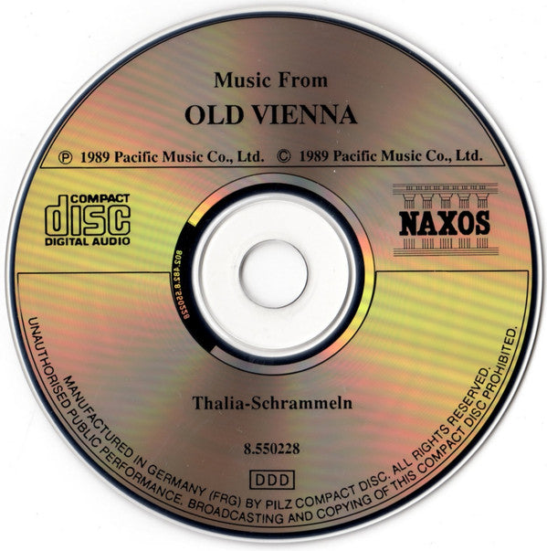 Thalia-Schrammeln : Music From Old Vienna (CD, Album)