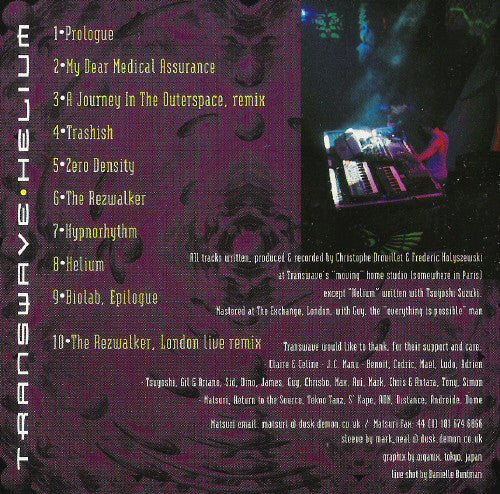 Transwave : Helium (CD, Album)