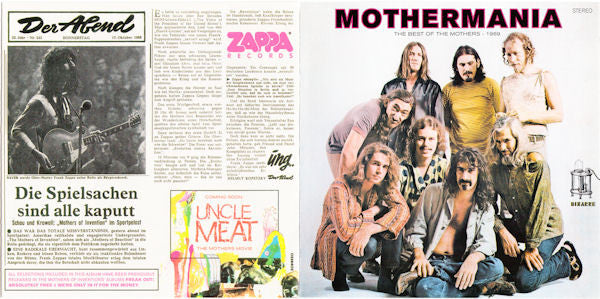 The Mothers Of Invention* : Mothermania (The Best Of The Mothers - 1969) (CD, Comp, RE, RM)