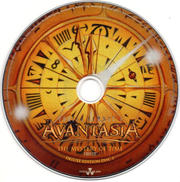 Tobias Sammet's Avantasia : The Mystery Of Time (A Rock Epic) (CD, Album, Dlx + CD, Album, Dlx + Ltd, Ear)