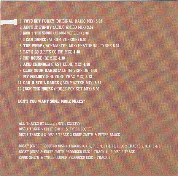 The DJ Fast Eddie* : Housemasters: The Best Of DJ Fast Eddie (2xCD, Album, Comp)