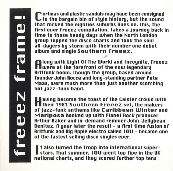 Freeez : Freeez Frame! - The Best Of Freeez (CD, Comp)