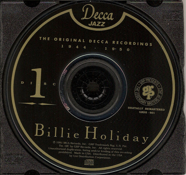 Billie Holiday : The Complete Decca Recordings (2xCD, Comp, RM)